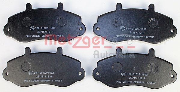 METZGER 1170553 Bremsbelagsatz, Scheibenbremse
